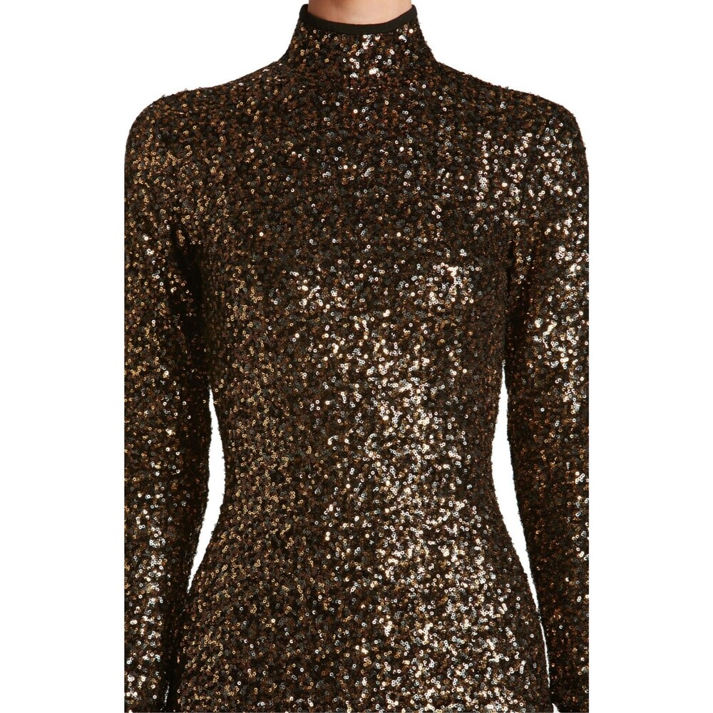 NWOT Dress The Population Janis Long Sleeve Sequin Dress - Picture 2 of 4